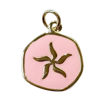 Pink Round Starfish Pendant