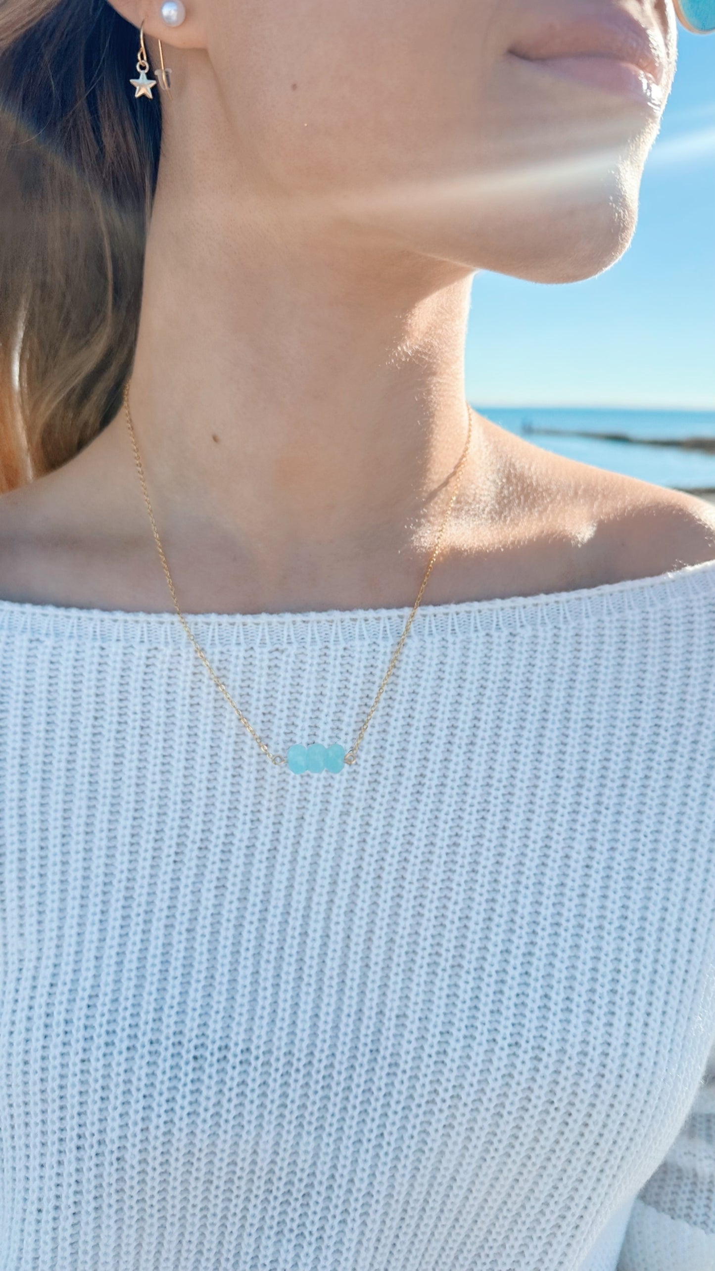 Ocean tides chain necklace