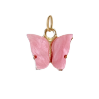 Hot Pink Butterfly Charm