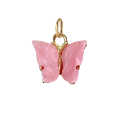 Hot Pink Butterfly Charm