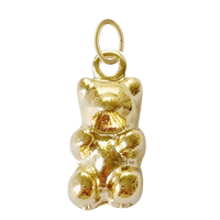 Gold Gummy Bear Charm