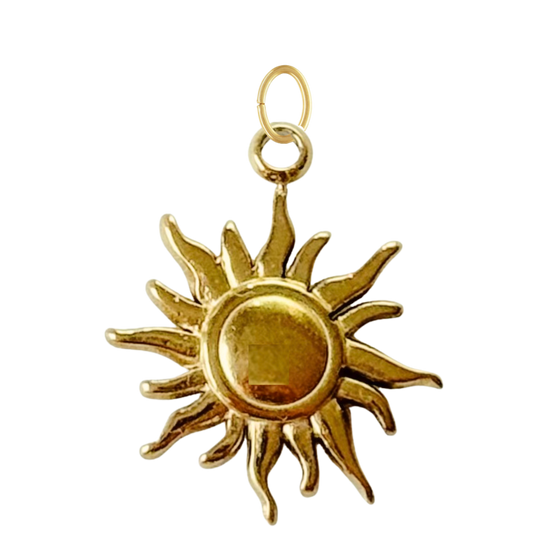Gold Sun Charm