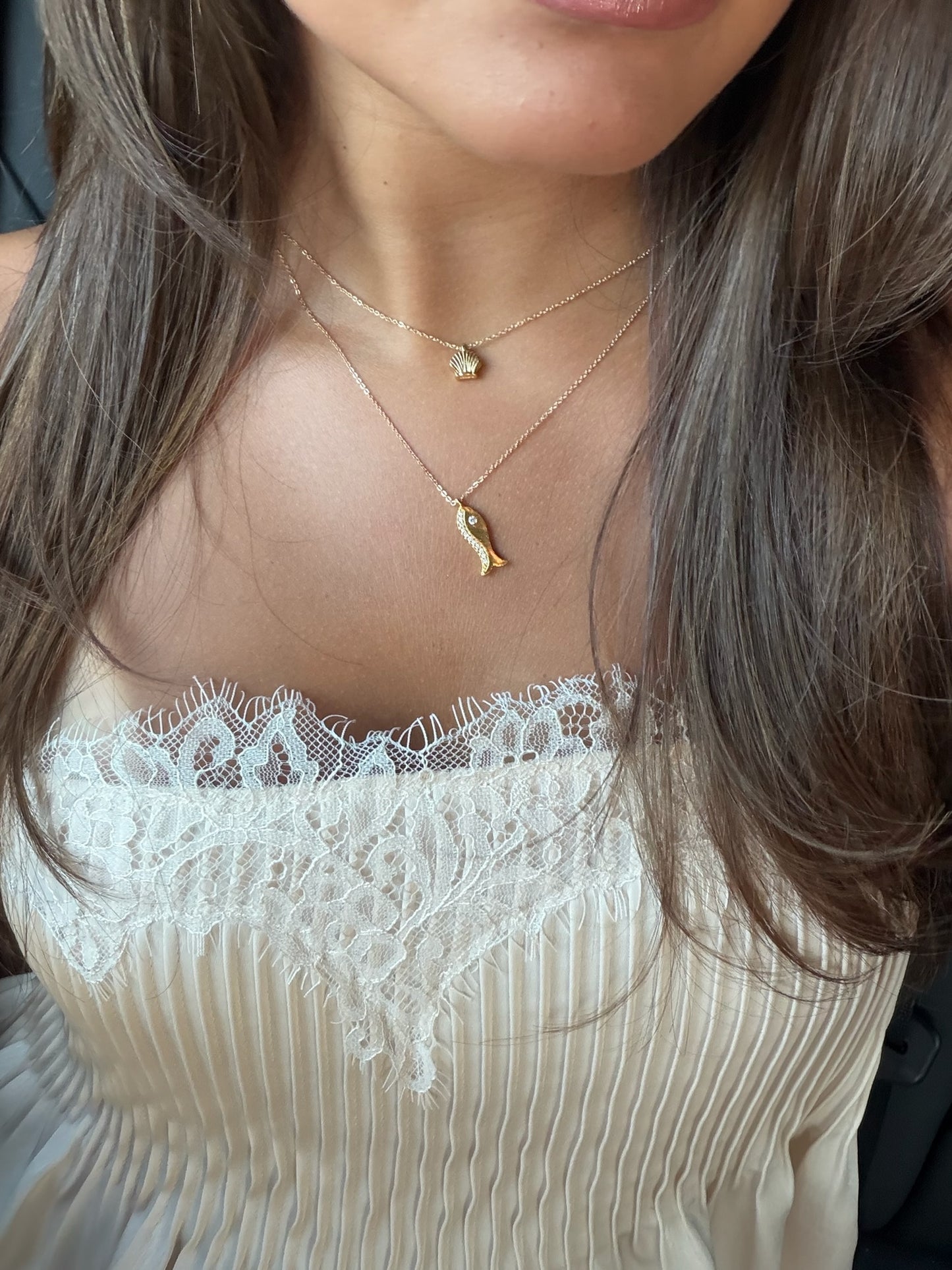 Madaket Tides Fish Necklace