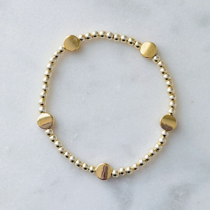 Golden Cove Beaded Bracelet