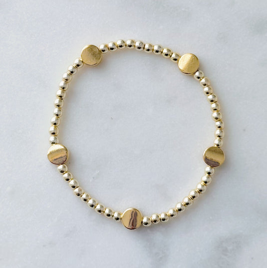 Golden Cove Beaded Bracelet