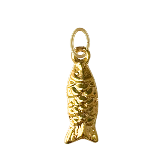 Small Gold Koi Fish Charm