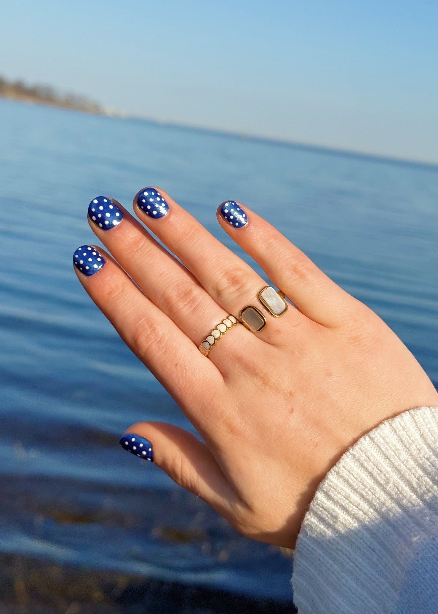 Dainty Pearl Heart Ring