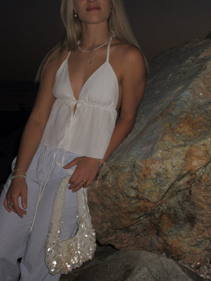 Sea Glass & Pearl Necklace