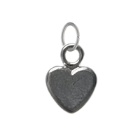 Tiny Silver Heart Charm