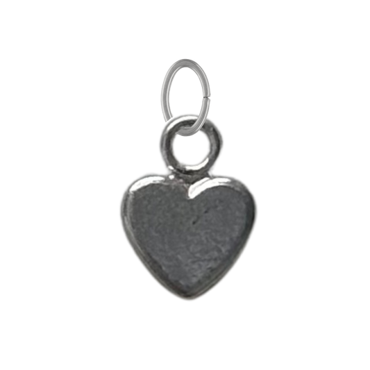 Tiny Silver Heart Charm