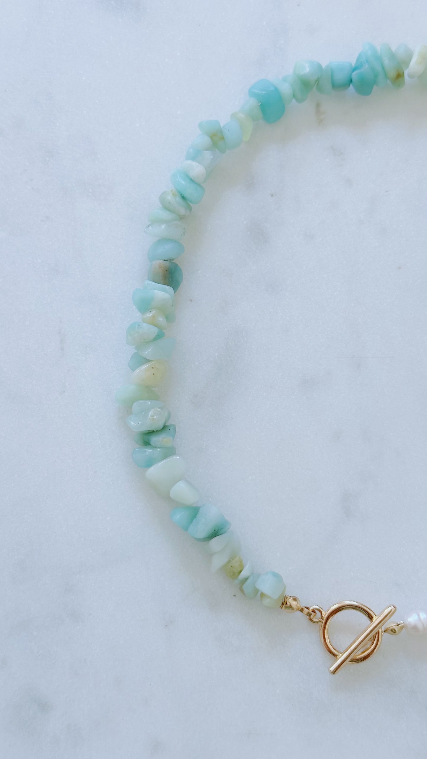 Bora Bora turquoise and pearl necklace