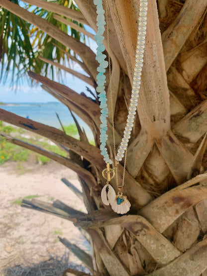 Mermaid era seashell necklace