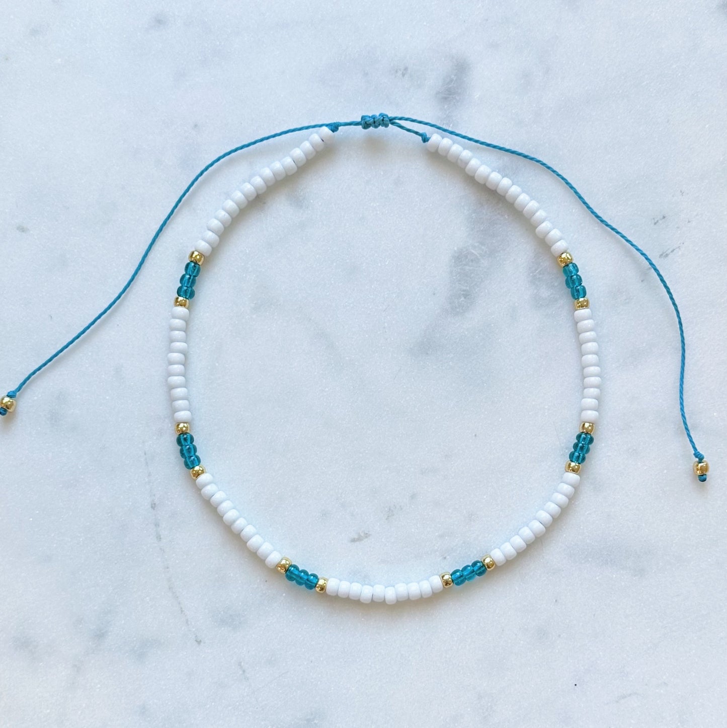 Bahamas beaded adjustable necklace