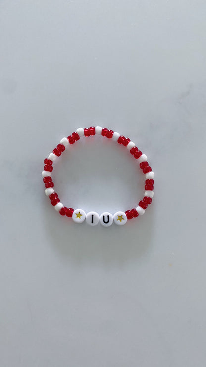 Indiana University beaded bracelet