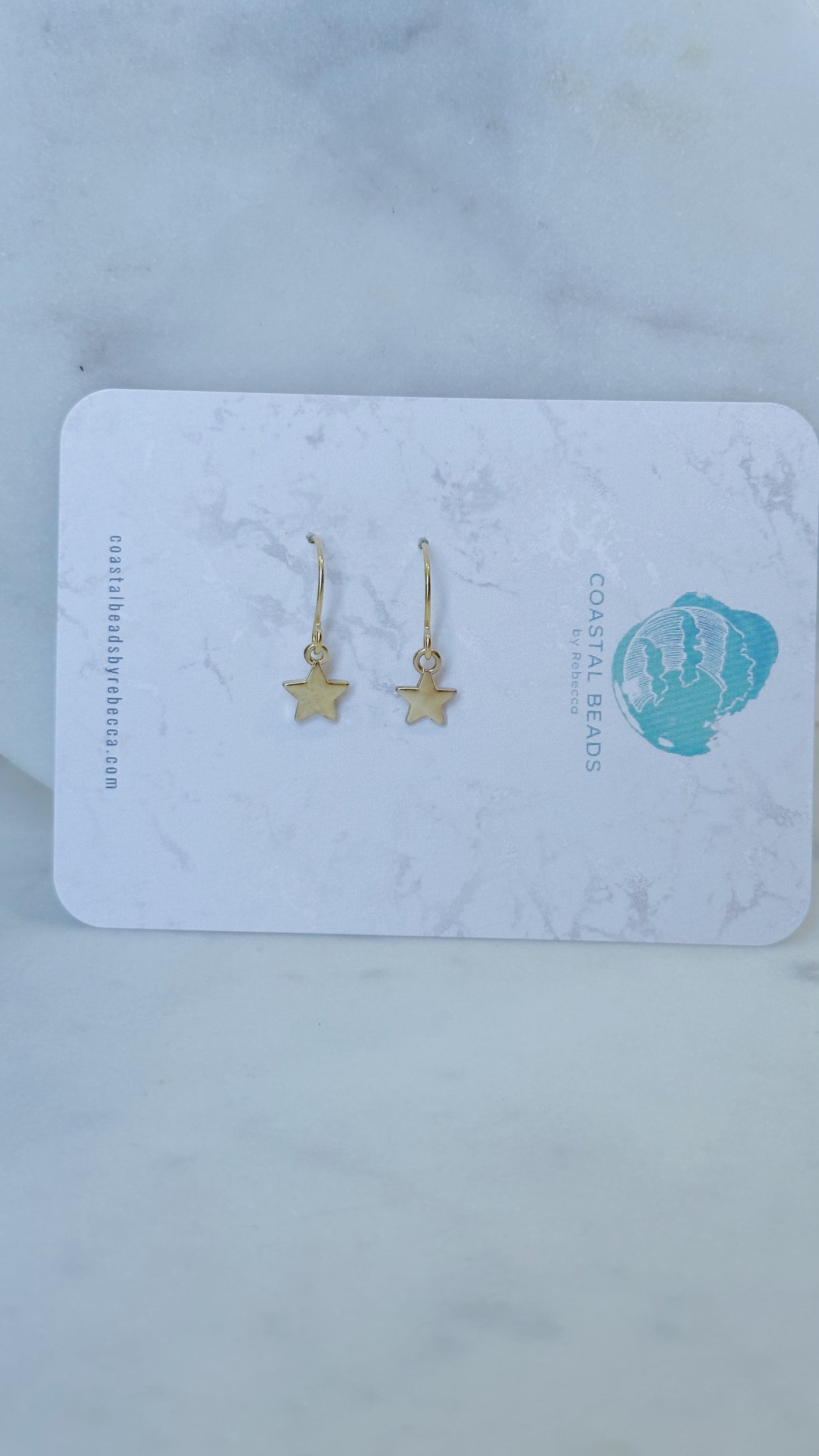 Dainty star earrings