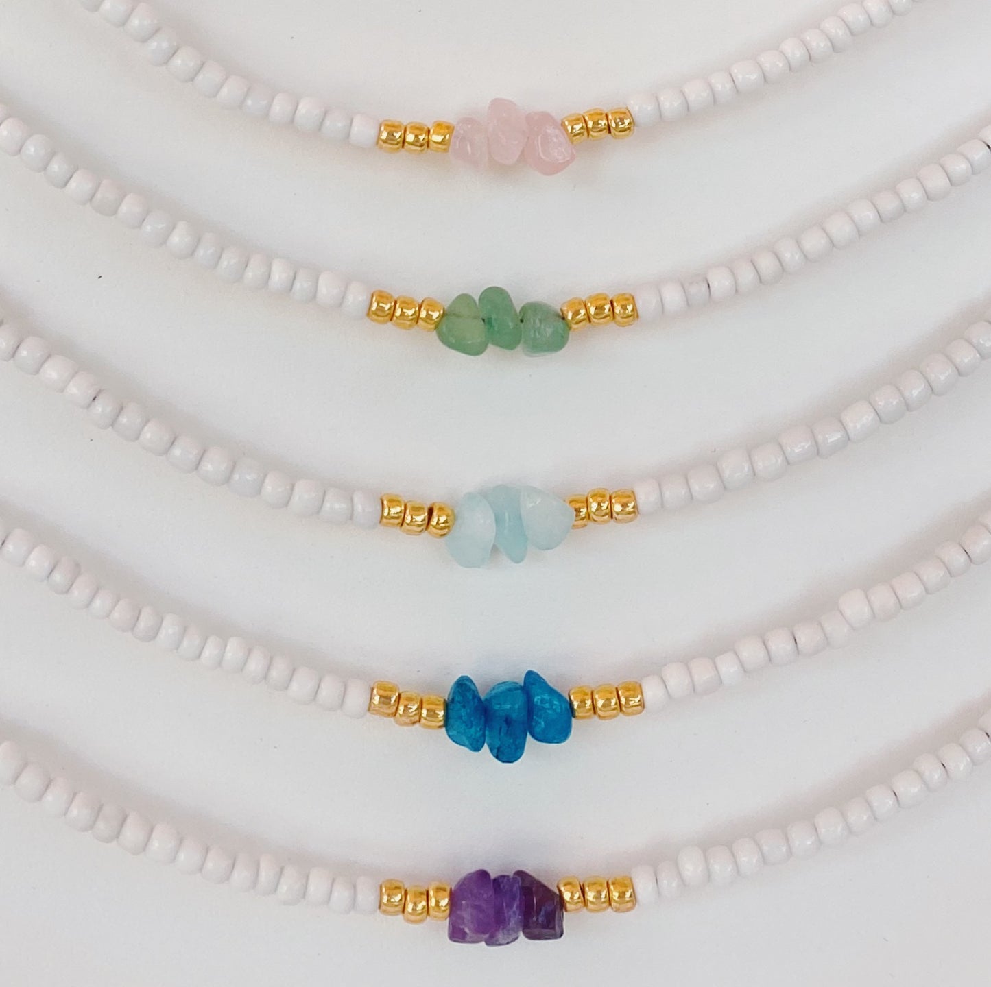 Gemstone beaded necklace