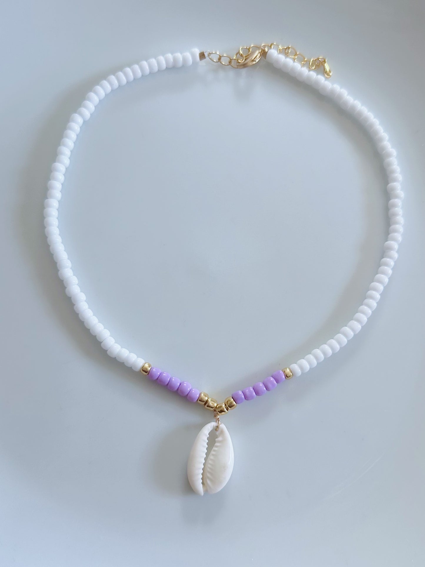 Seashell beaded necklace