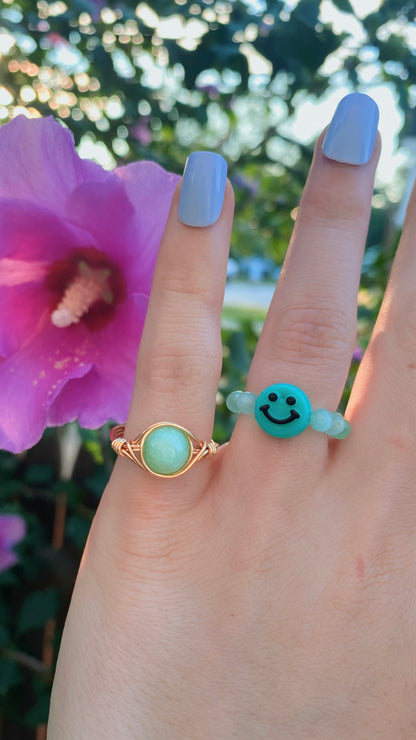 Aqua gem ring