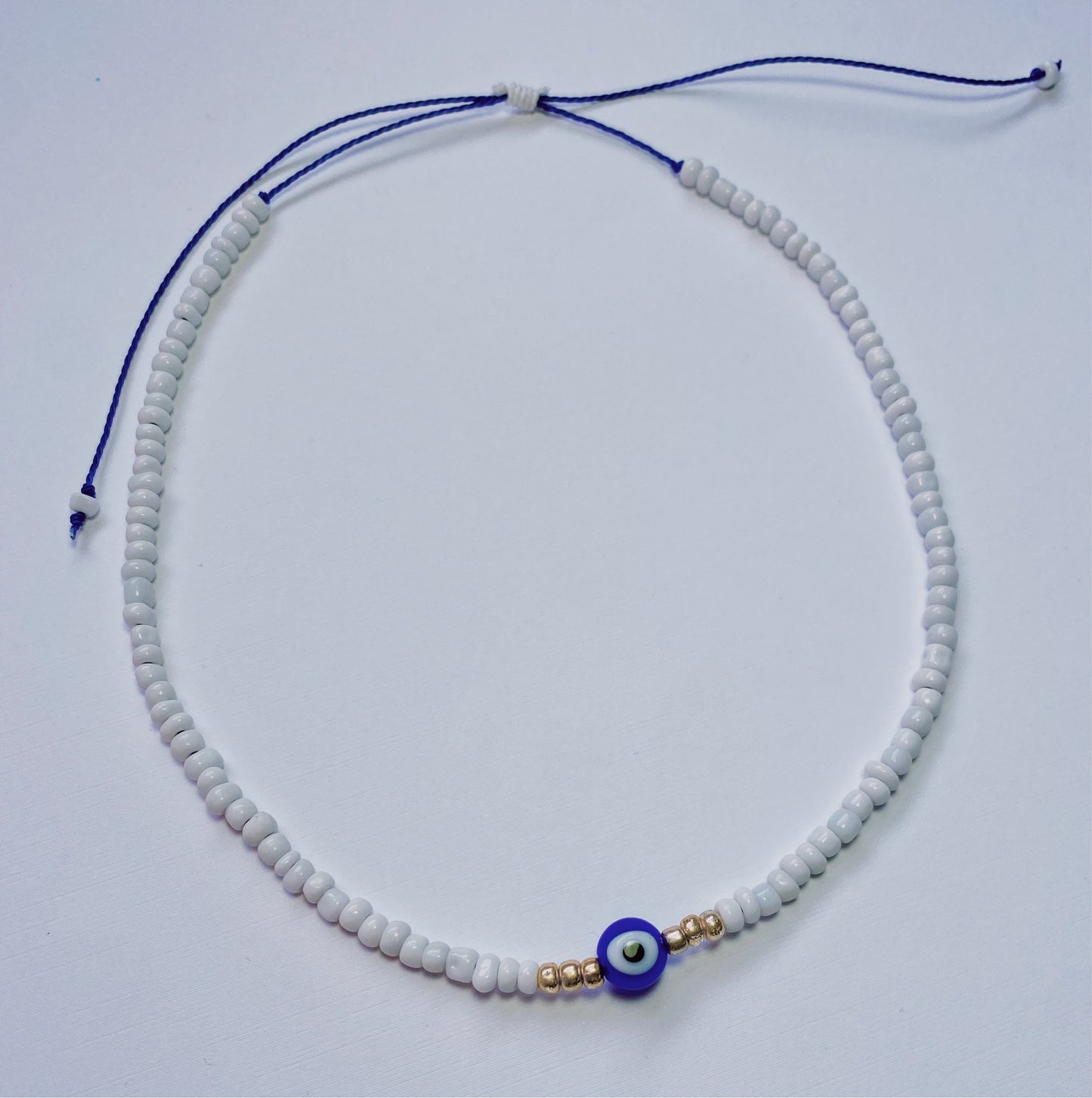 Evil eye beaded necklace