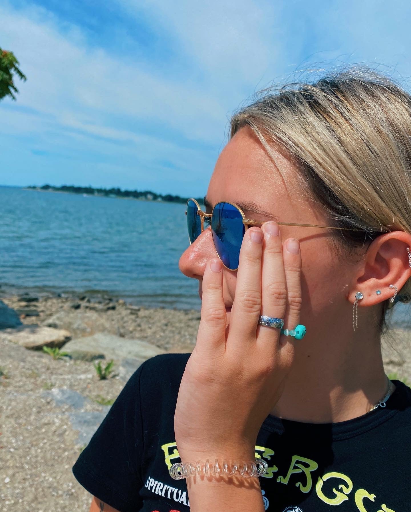 Aqua gem ring